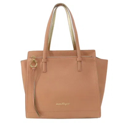 Pre-owned Ferragamo Leather Tote Bag () In Pink
