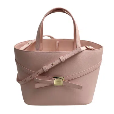 Pre-owned Ferragamo Leather Tote Bag () In Pink