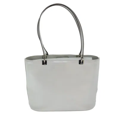 Pre-owned Ferragamo Leather Tote Bag () In White