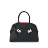 Ferragamo Women Hug Small Leahter Tote Bag In Black