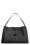 Ferragamo Leather Tote In Black