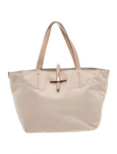 Pre-owned Ferragamo Leather Tote In Neutrals