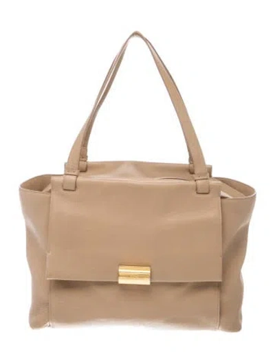 Pre-owned Ferragamo Leather Tote In Neutrals