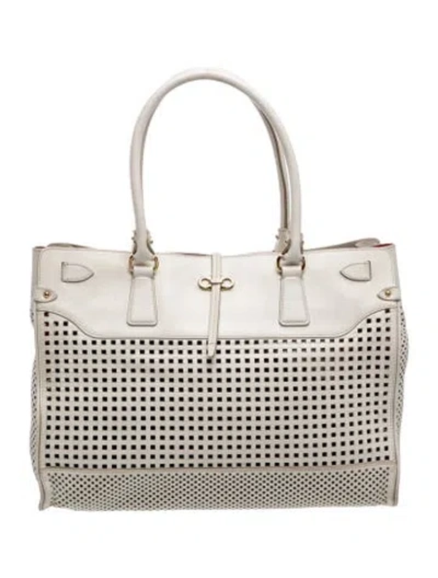 Pre-owned Ferragamo Leather Tote In Neutrals