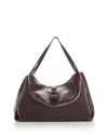 Ferragamo Salvatore  Logo Printed Tote Bag In Oxblood