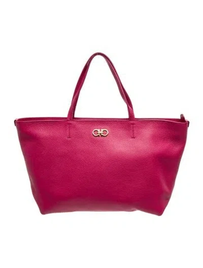 Pre-owned Ferragamo Leather Tote In Pink