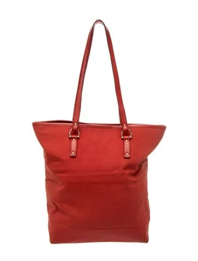 Pre-owned Ferragamo Leather Tote In Red