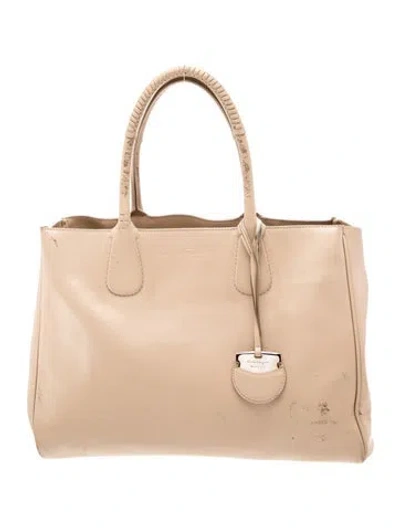Pre-owned Ferragamo Leather Tote Vintage In Neutral