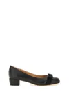 Ferragamo Woman Pumps Black Size 7.5 Lambskin In Black