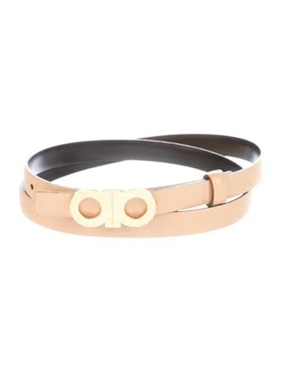 Pre-owned Ferragamo Leather Waist Belt In Brown