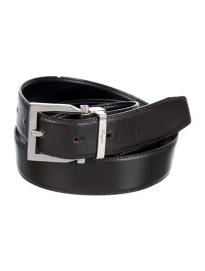 Pre-owned Ferragamo Leather Waist Belt In Brown