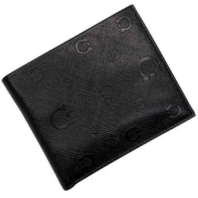 Pre-owned Ferragamo Leather Wallet (bi-fold) () In Black