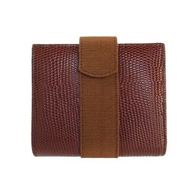 Pre-owned Ferragamo Leather Wallet (bi-fold) () In Brown