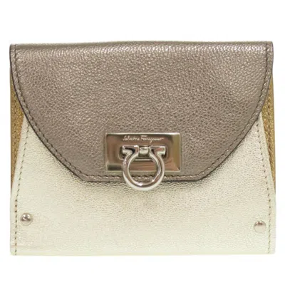 Pre-owned Ferragamo Leather Wallet (bi-fold) () In Multi