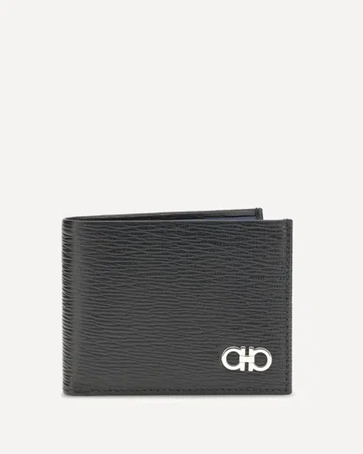Ferragamo Leather Wallet In Black