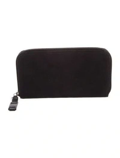 Pre-owned Ferragamo Leather Wallet In Black