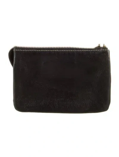 Pre-owned Ferragamo Leather Wallet In Black
