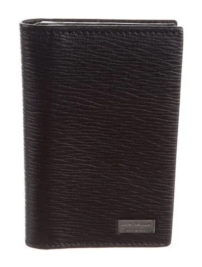 Pre-owned Ferragamo Leather Wallet In Black
