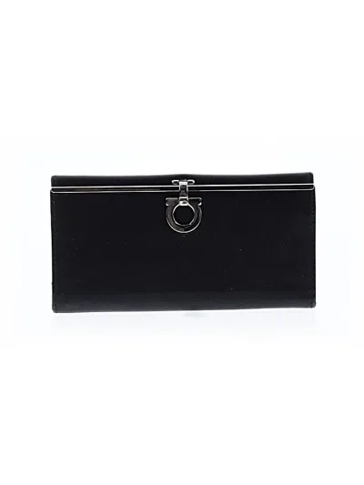 Pre-owned Ferragamo Leather Wallet In Black