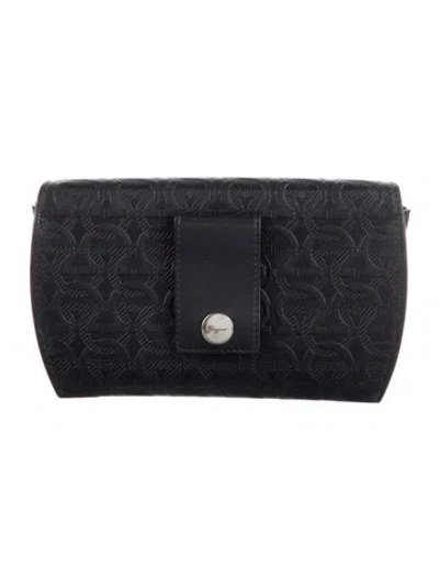 Pre-owned Ferragamo Leather Wallet In Black