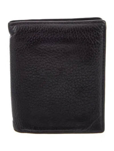 Pre-owned Ferragamo Leather Wallet In Black