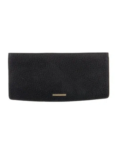Pre-owned Ferragamo Leather Wallet In Black