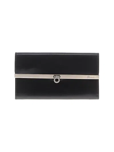 Pre-owned Ferragamo Leather Wallet In Black