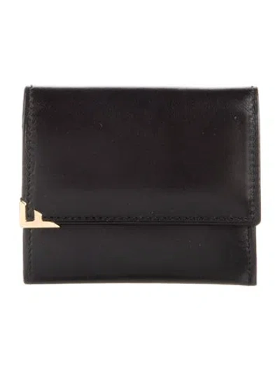 Pre-owned Ferragamo Leather Wallet In Black