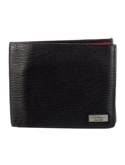Pre-owned Ferragamo Leather Wallet In Black