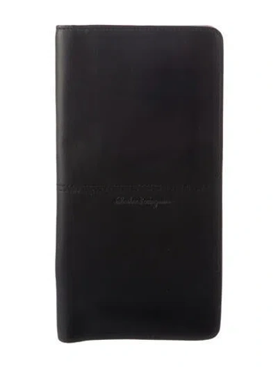 Pre-owned Ferragamo Leather Wallet In Black