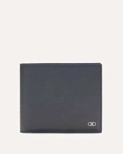 Ferragamo Leather Wallet In Blue