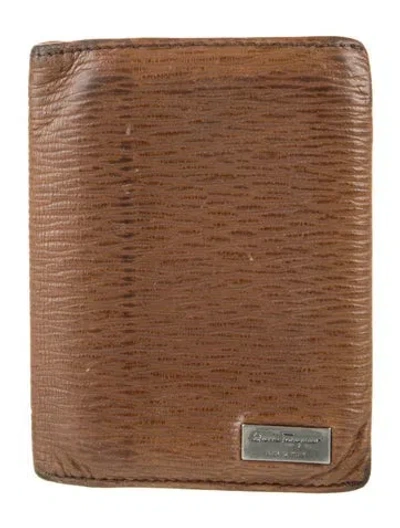 Pre-owned Ferragamo Leather Wallet In Brown