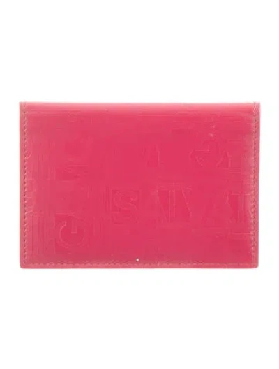 Pre-owned Ferragamo Leather Wallet In Burgundy