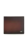 Ferragamo Leather Wallet Micro Gancio Wallets Brown In Brown
