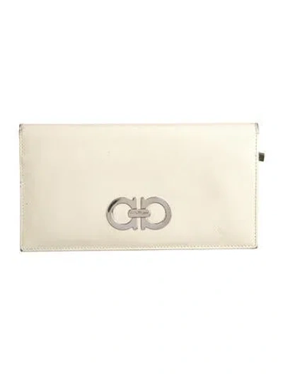 Pre-owned Ferragamo Leather Wallet In Neutral