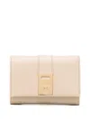 Ferragamo Leather Wallet In Neutrals