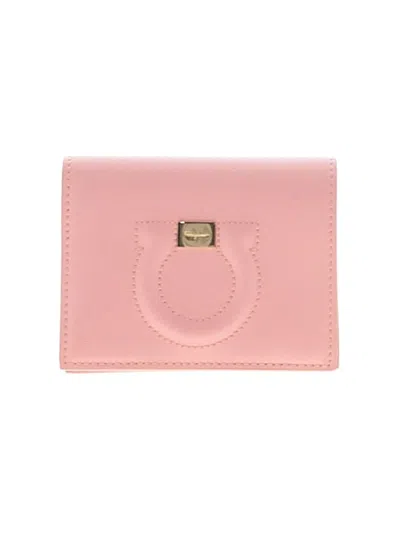 Pre-owned Ferragamo Leather Wallet In Pink