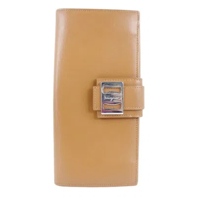 Pre-owned Ferragamo Leather Wallet () In Brown