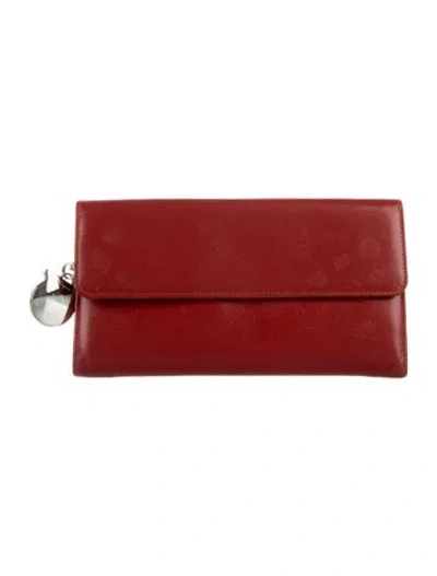 Pre-owned Ferragamo Leather Wallet In Red