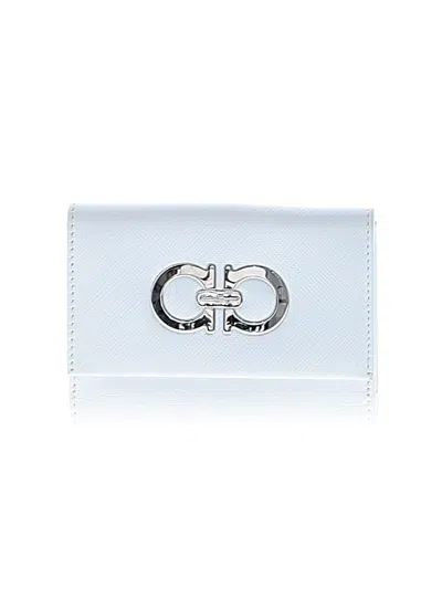 Pre-owned Ferragamo Leather Wallet In White