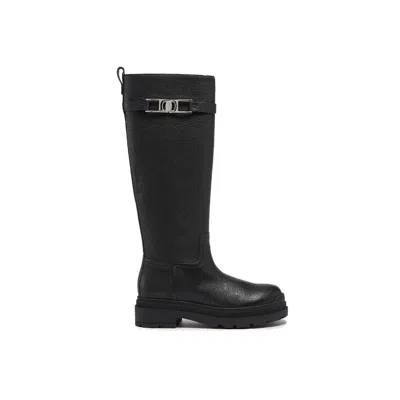 Ferragamo Leather Women's Boots In Black