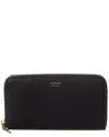 Ferragamo Leather Zip Around Wallet In Animal Print