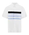 Ferragamo Leftover Cuts Bowling Shirt In White