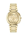 Ferragamo Legacy Chronograph Watch In Gold