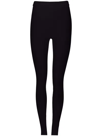 Ferragamo Woman Stretch Viscose Legging In Black