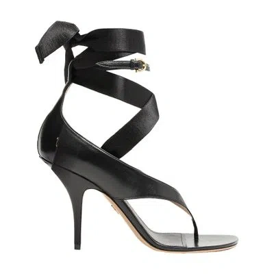 Ferragamo Leliu 95 Sandals In Black