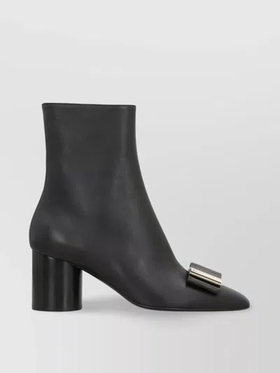Ferragamo Leonia Leather Ankle Boots