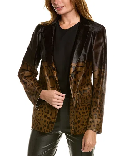 FERRAGAMO FERRAGAMO LEOPARD HAIRCALF BLAZER