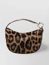 Ferragamo Leopard Print Top Handle Clutch Bag