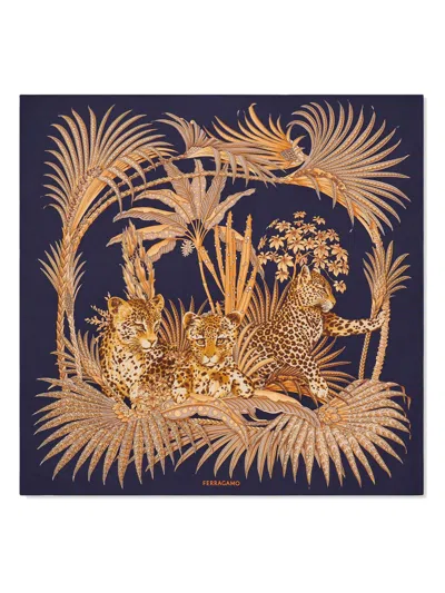 FERRAGAMO LEOPARD SCARF